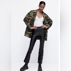 Zara Faux Leather Black Pants